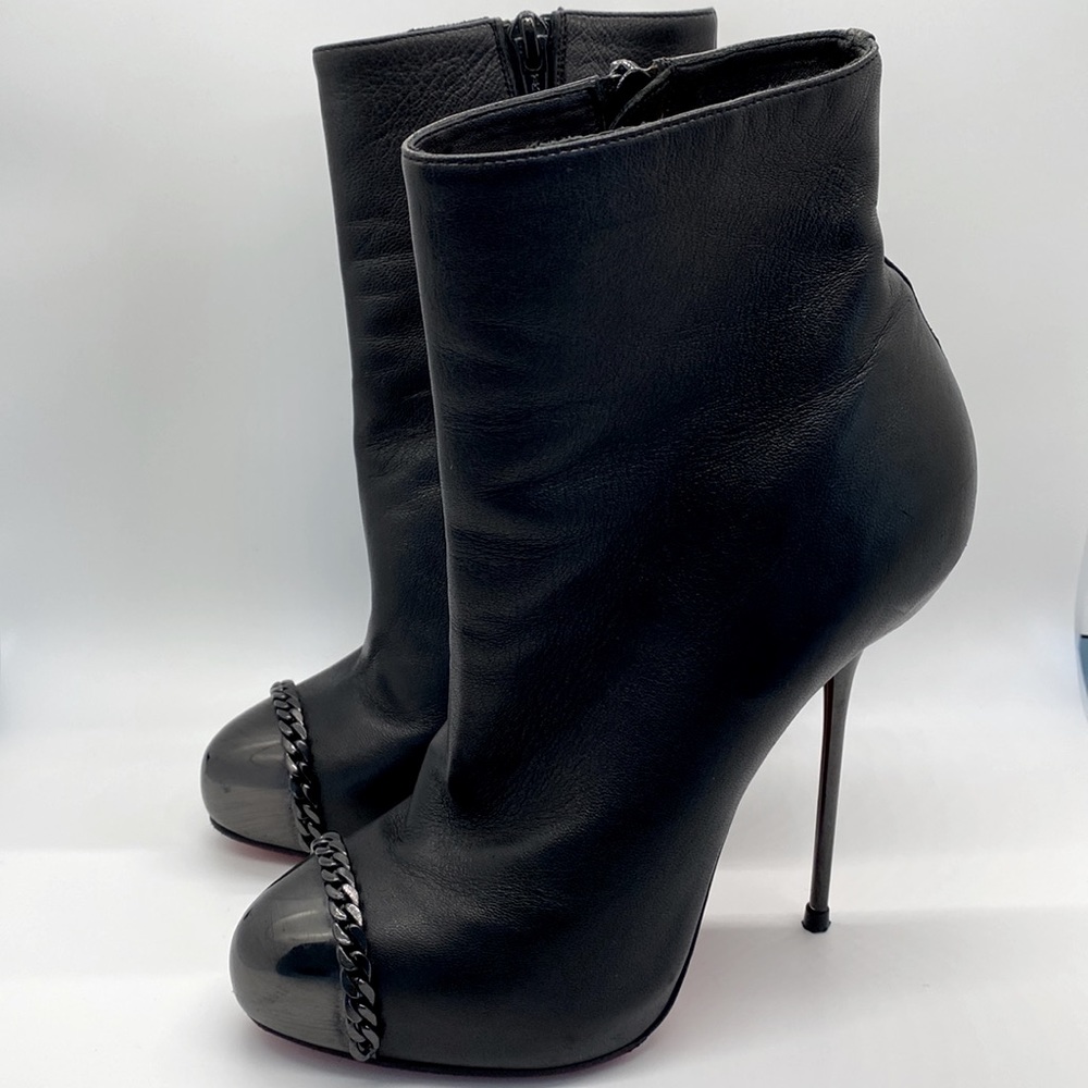 Christian Louboutin 120mm Black Nappa Boots